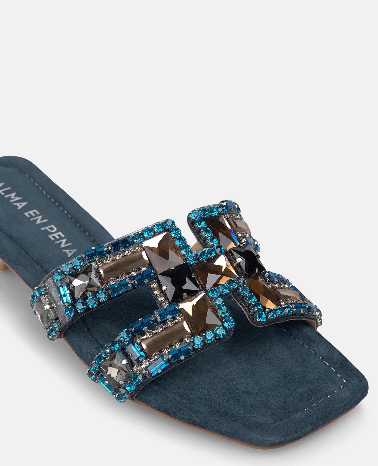 alma-en-pena-flache-sandalen-h-riemen-hellblau-2-cm image 4