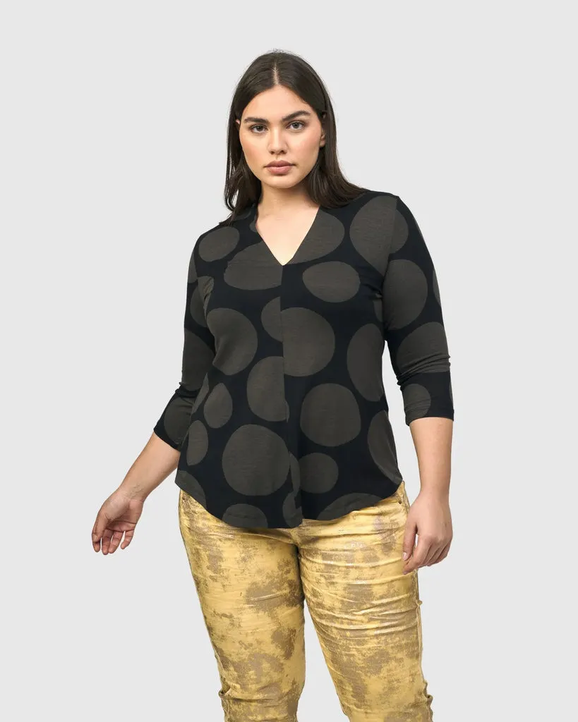 alembika-voyager-v-neck-top-braun-jerseytop image 1