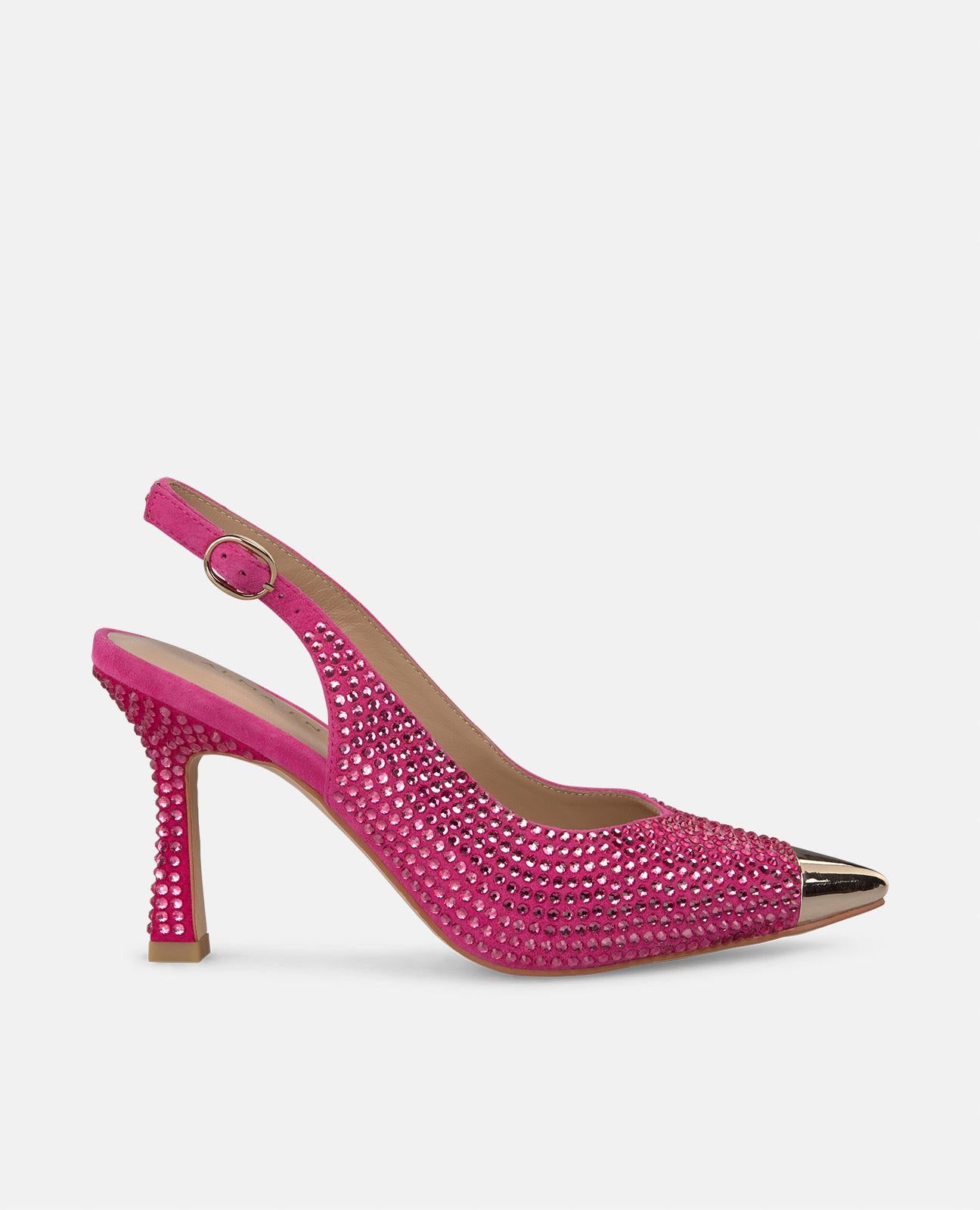 alma-en-pena-metallic-toe-cap-pumps-fuchsia-9-cm image 2