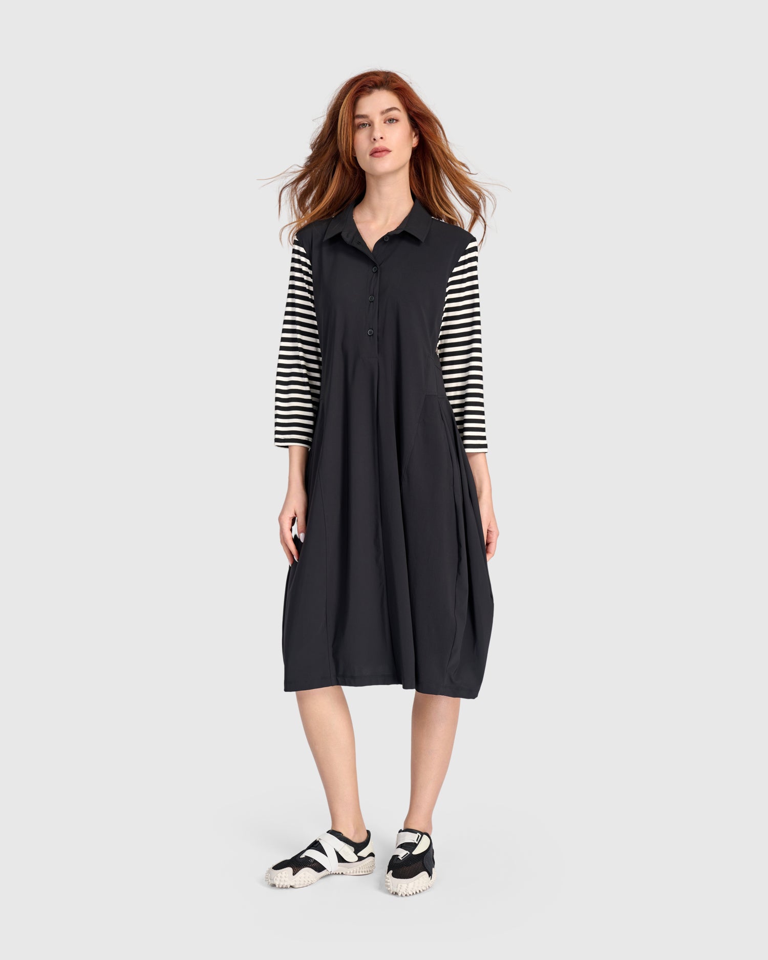 alembika-tekbika-range-shirtdress-black-stripes image 6