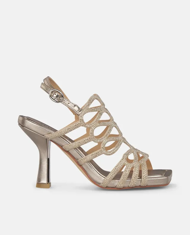 alma-en-pena-crisscross-high-heel-sandale-bronze-9-cm-mit-strass image 1