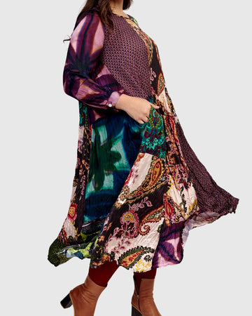 alembika-rosette-midi-dress-ad500m-paisley-patchwork-kleid image 6