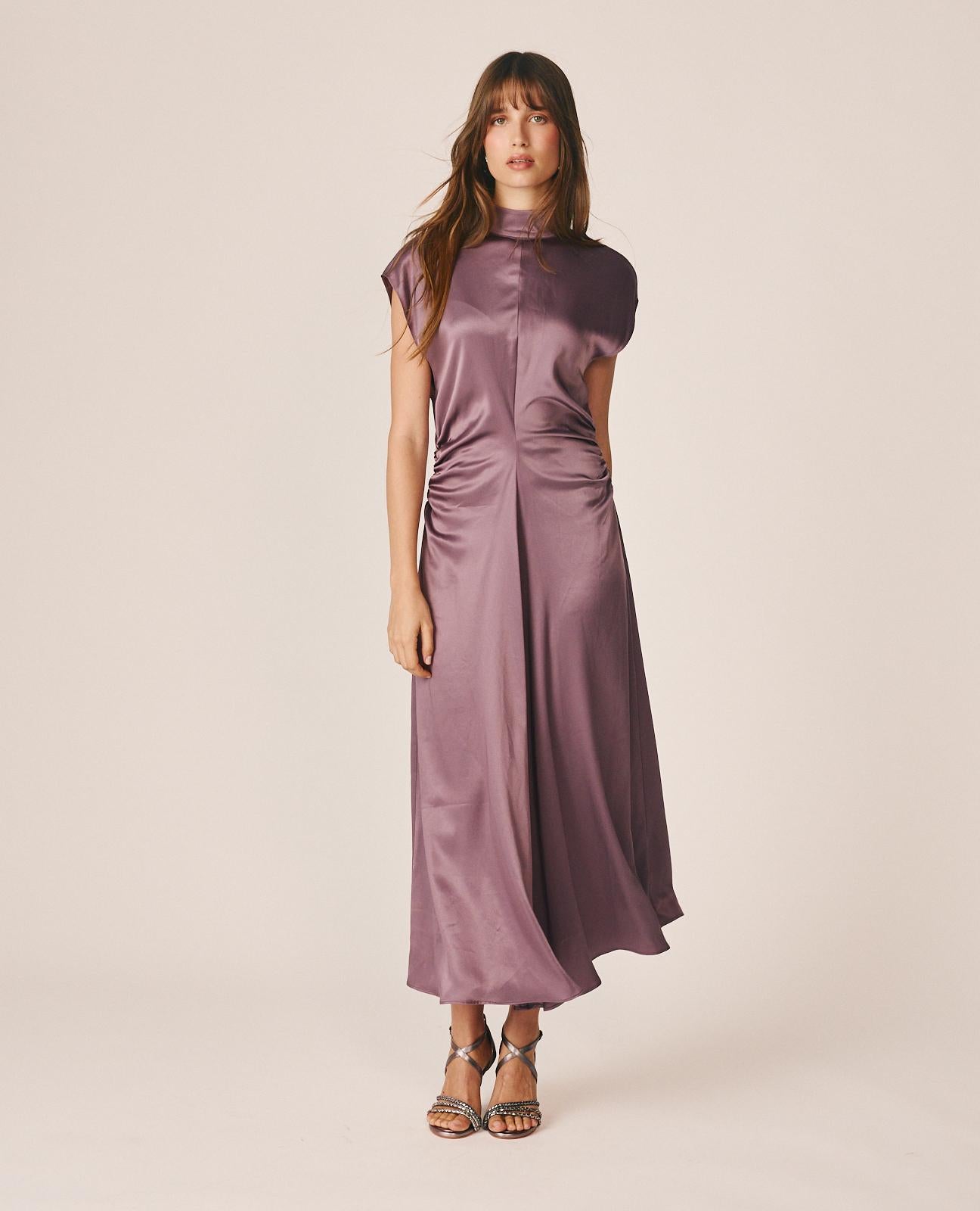 alma-en-pena-maxikleid-satin-krepp-lavendel-rmellos image 1
