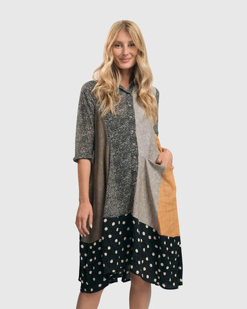alembika-meredith-trapeze-hemdkleid-mix image 4