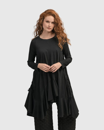 alembika-urban-spice-of-life-hi-lo-trapeze-top-damen-schwarz image 2