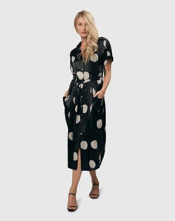 alembika-moon-dot-shirtdress-black-ivory-damen-kleid image 2