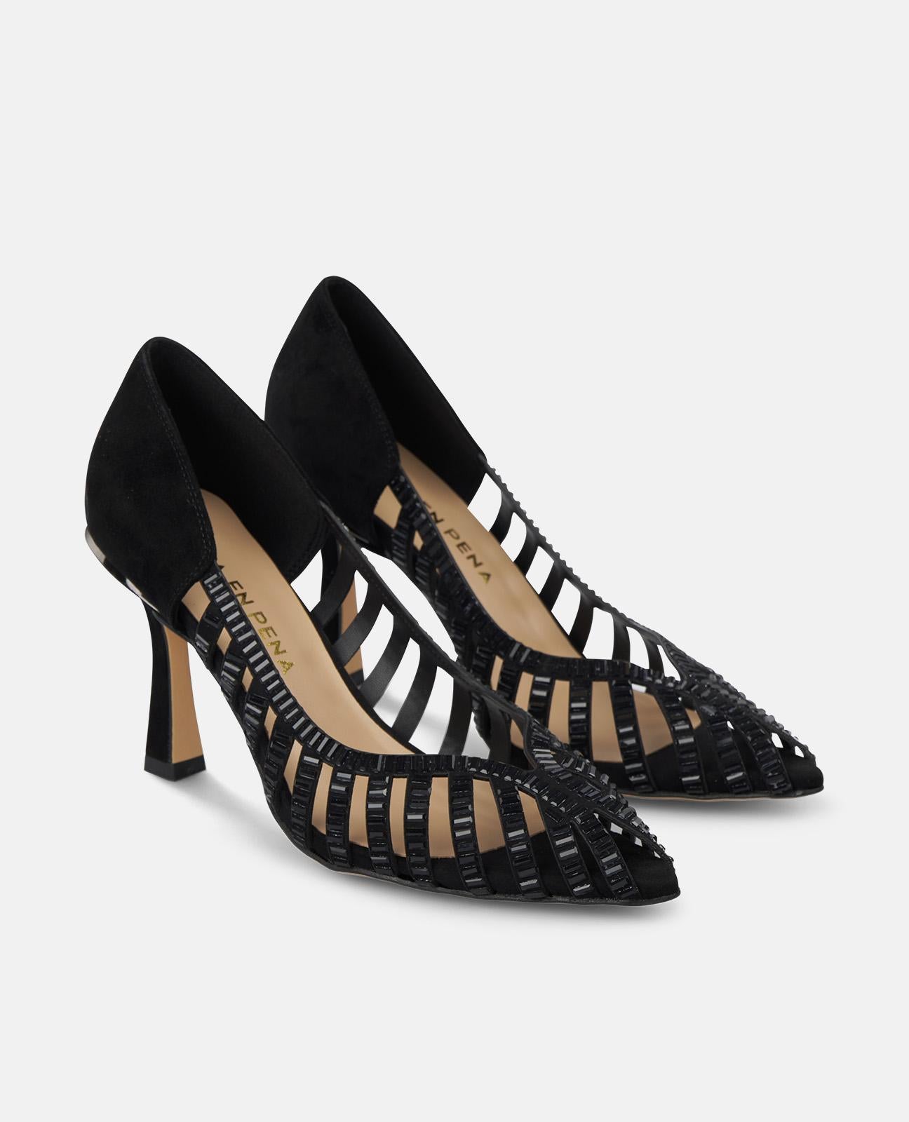 alma-en-pena-mirror-effect-high-heels-schwarz-spitz-9-cm image 2