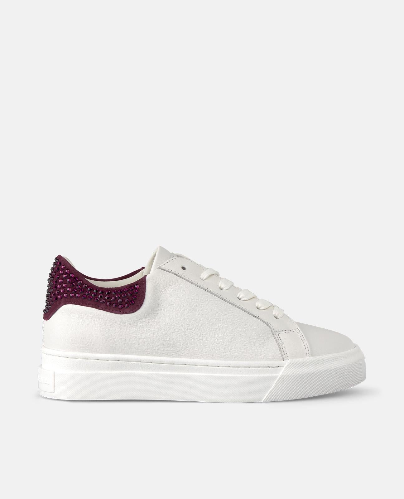 alma-en-pena-rhinestone-sneaker-mit-strass-bordeaux image 1
