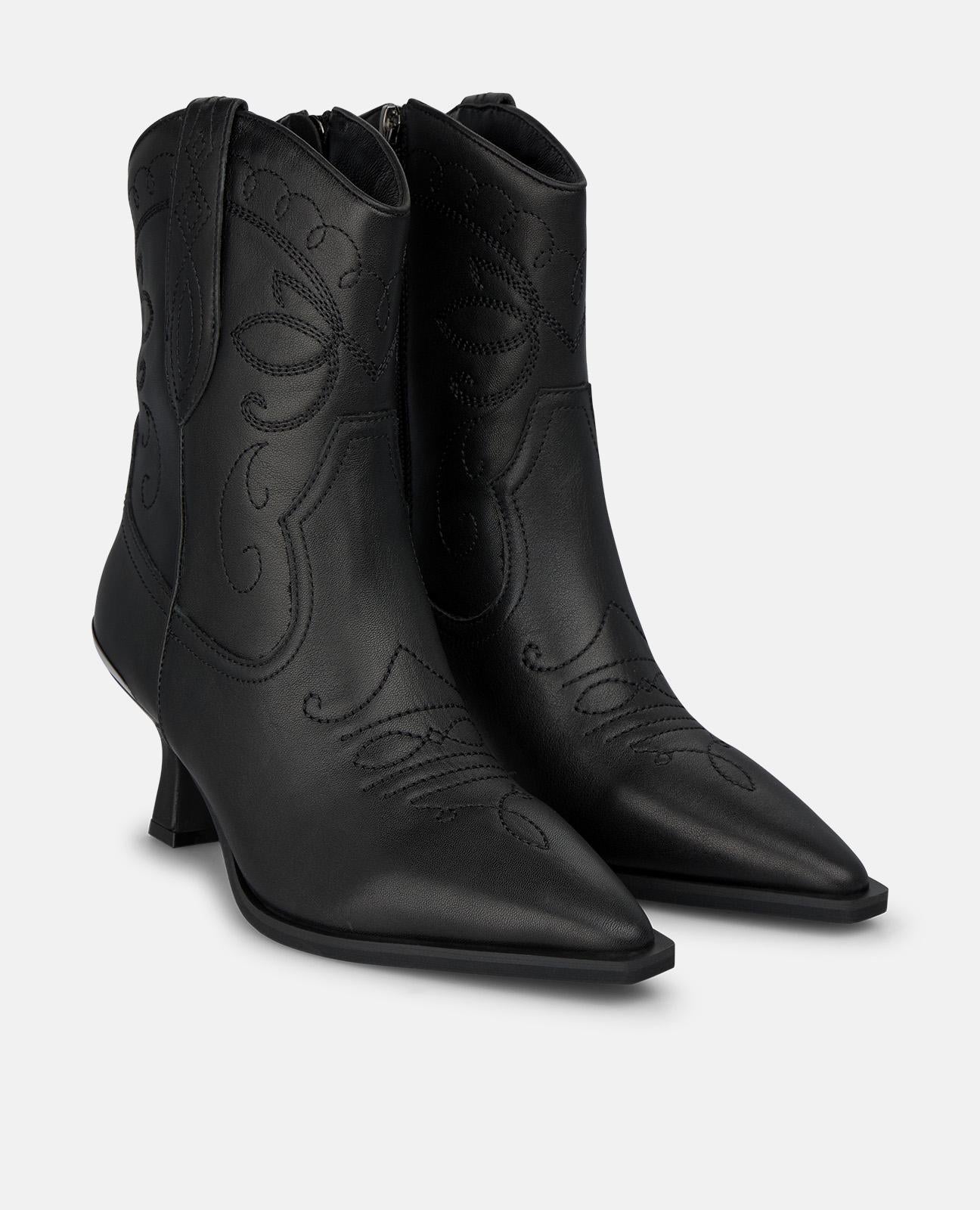 alma-en-pena-leather-cowboy-boots-rei-verschluss-schwarz image 2