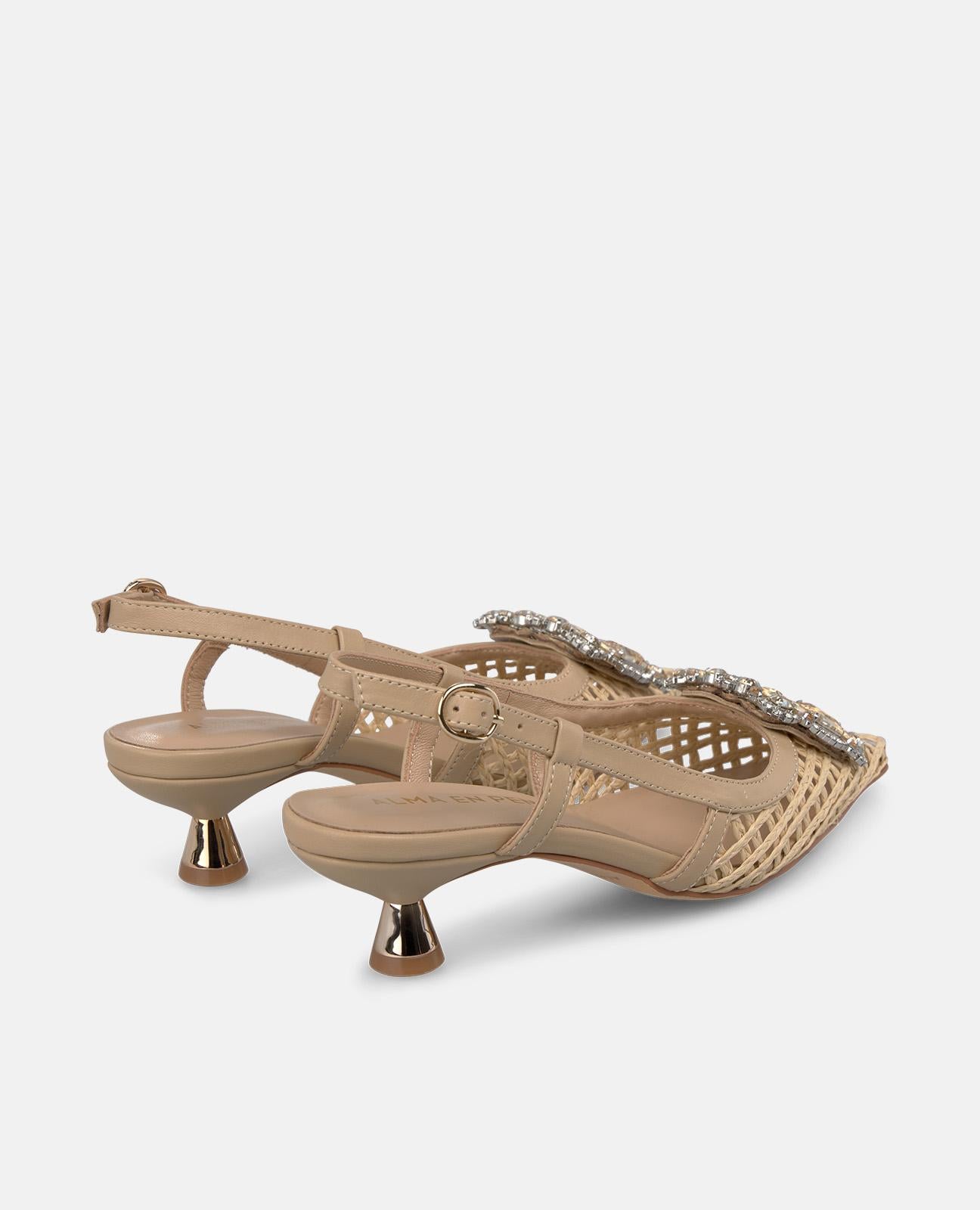 alma-en-pena-mini-raffia-slingpumps-sand-4-5-cm-kittenabsatz image 4