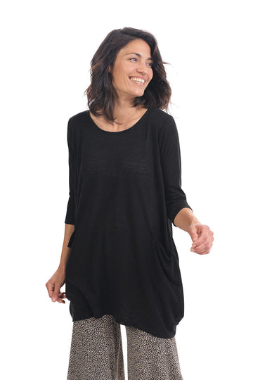 alembika-cocoon-tunika-top-schwarz image 7