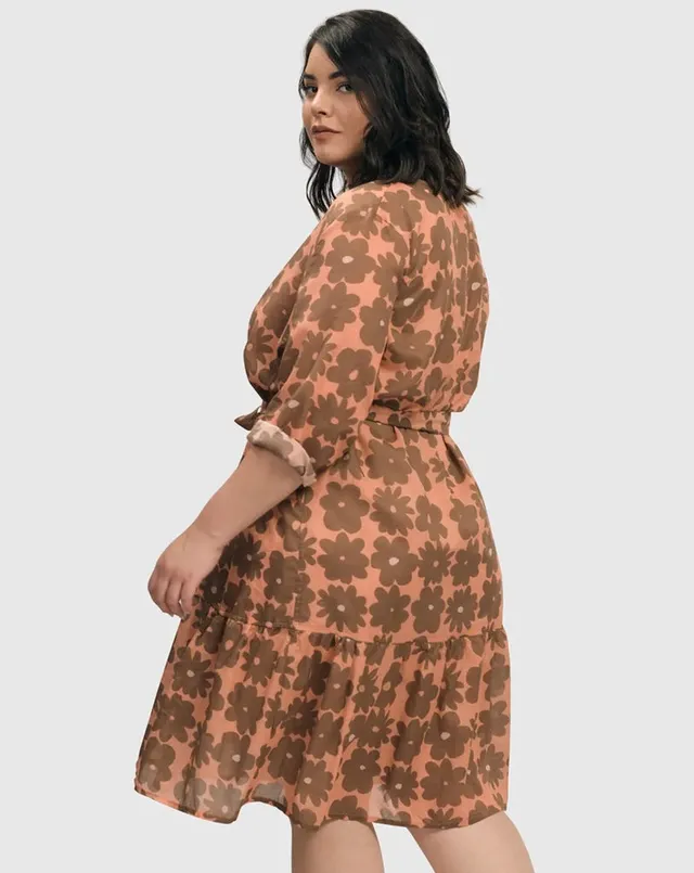 alembika-dahlia-swing-kleid-cotton-voile-peach-earth image 1