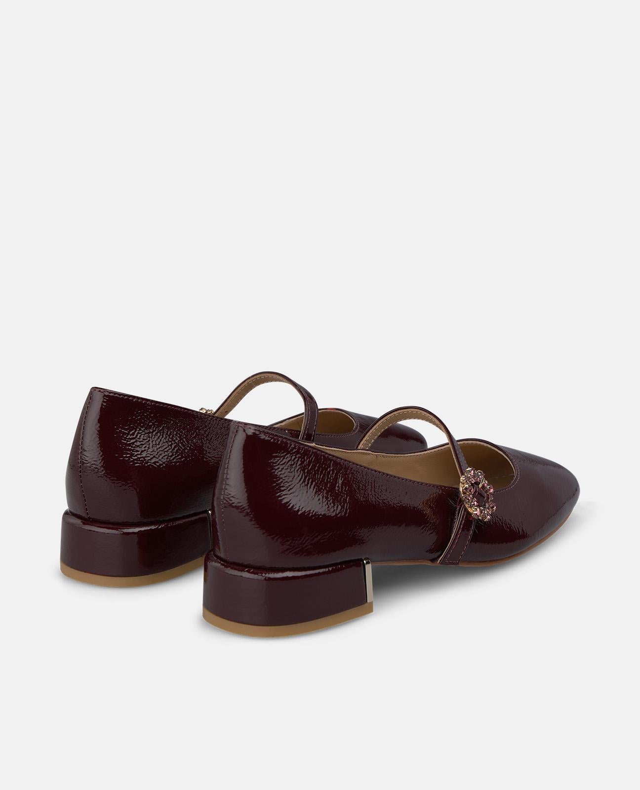 alma-en-pena-patent-leather-flats-lack-ballerinas-bordeaux image 3