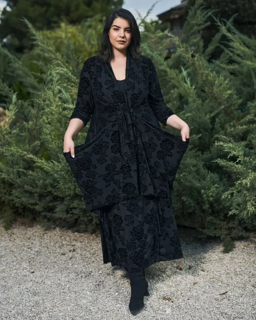 alembika-lace-draped-tie-front-jacke-schwarz-spitzen-jacke-mit-bindeg-rtel image 1