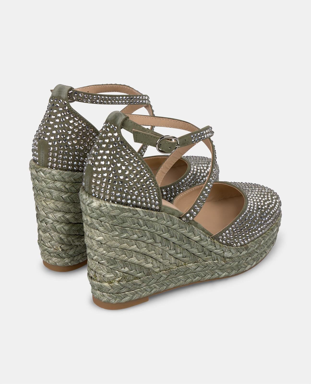 alma-en-pena-keilpantolette-gr-n-mit-strass-9-8-cm-keil image 3