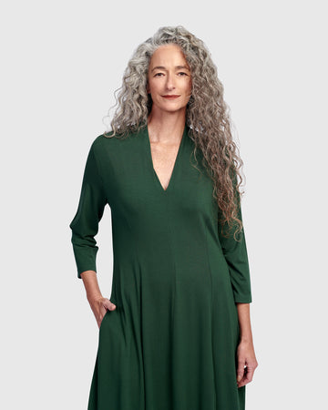 alembika-essential-cocoon-dress-jungle-midikleid image 3