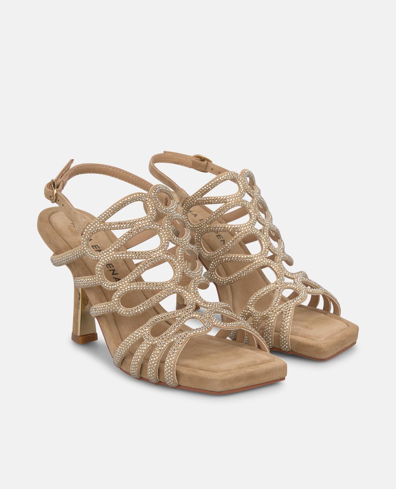 alma-en-pena-mesh-sandalette-mit-absatz-sand-8-cm image 2