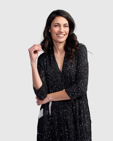 alembika-electra-relaxed-dress-sprinkle-midi-kleid-a-linie image 3