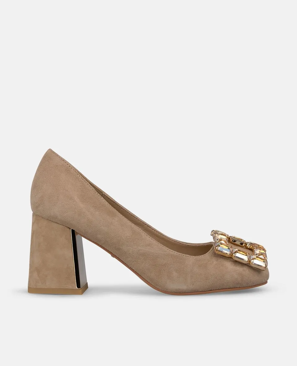 alma-en-pena-wildleder-pumps-arena-mit-schmuck-schnalle-7-cm image 1