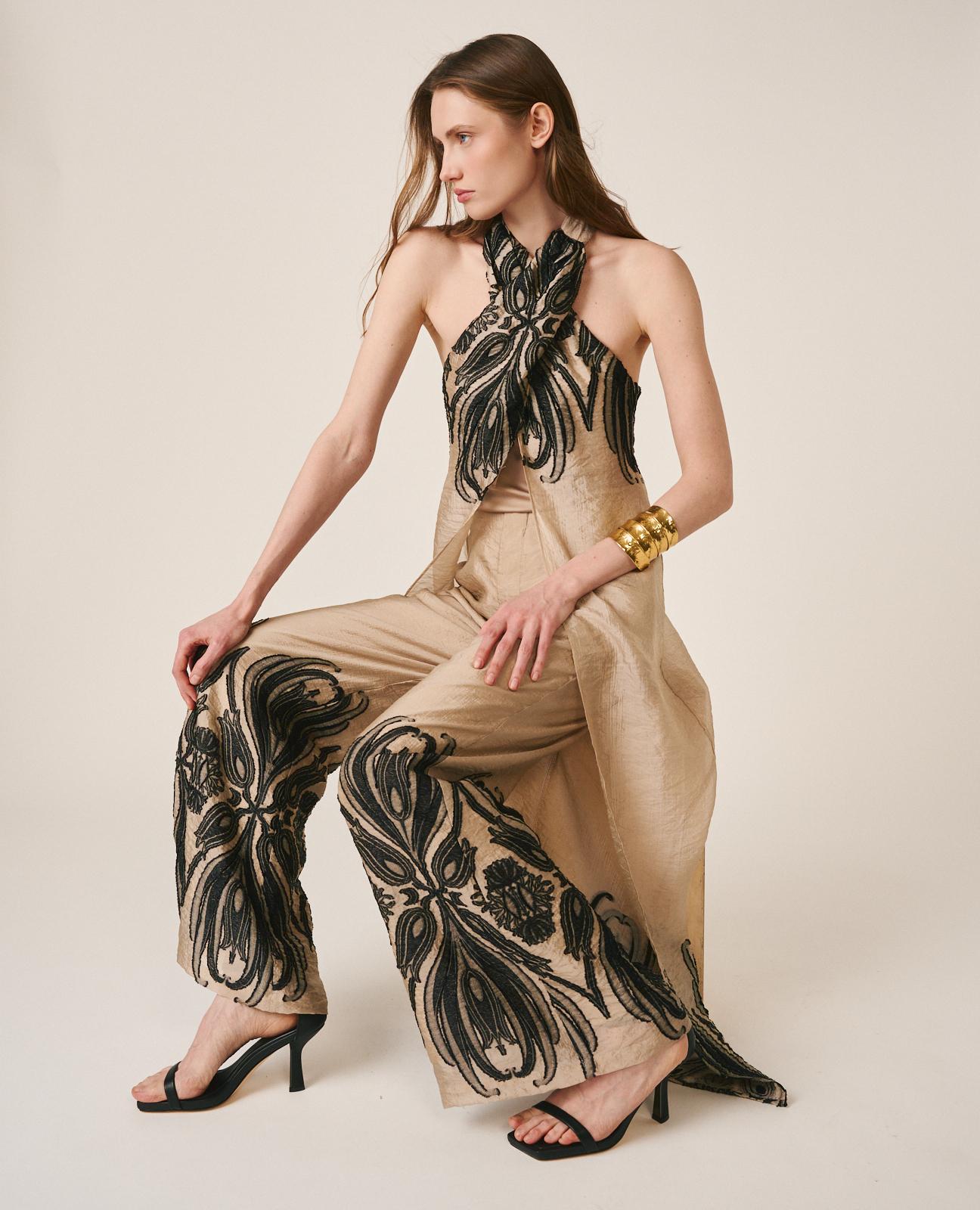 alma-en-pena-arabesco-high-waist-hose-lang-mit-print image 2