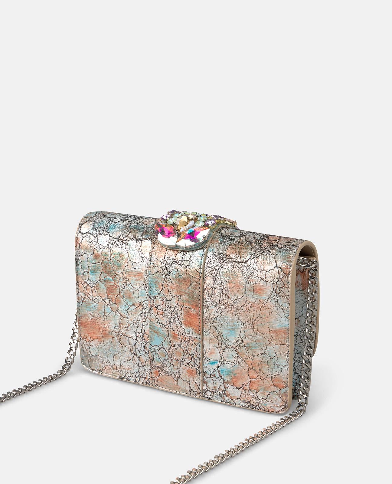 alma-en-pena-strass-clutch-t-rkis-leder-fiesta image 4