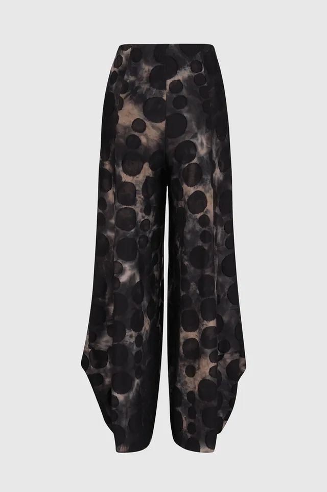 alembika-echo-punto-hose-coffee-jacquard-strickhose image 1