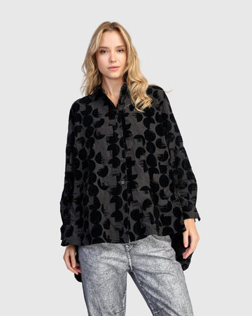 alembika-onyx-easy-shirt-crescent-bluse-mit-samtpunkten image 6