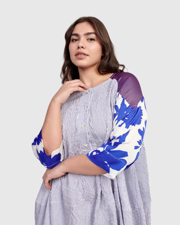 alembika-soir-e-dress-cerulean-kokon-kleid-blau image 2