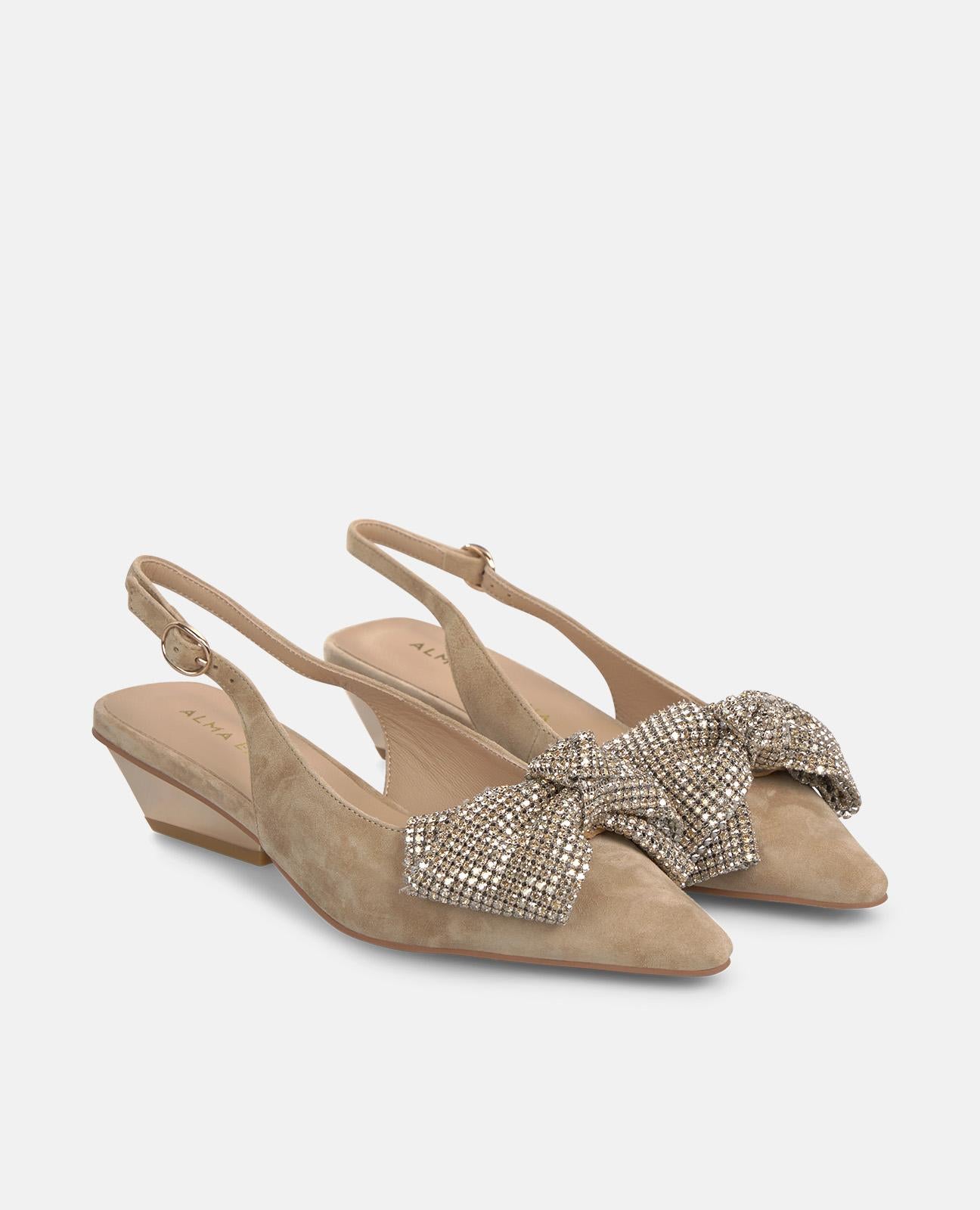 alma-en-pena-bow-shoe-pumps-arena-5-cm-blockabsatz image 2
