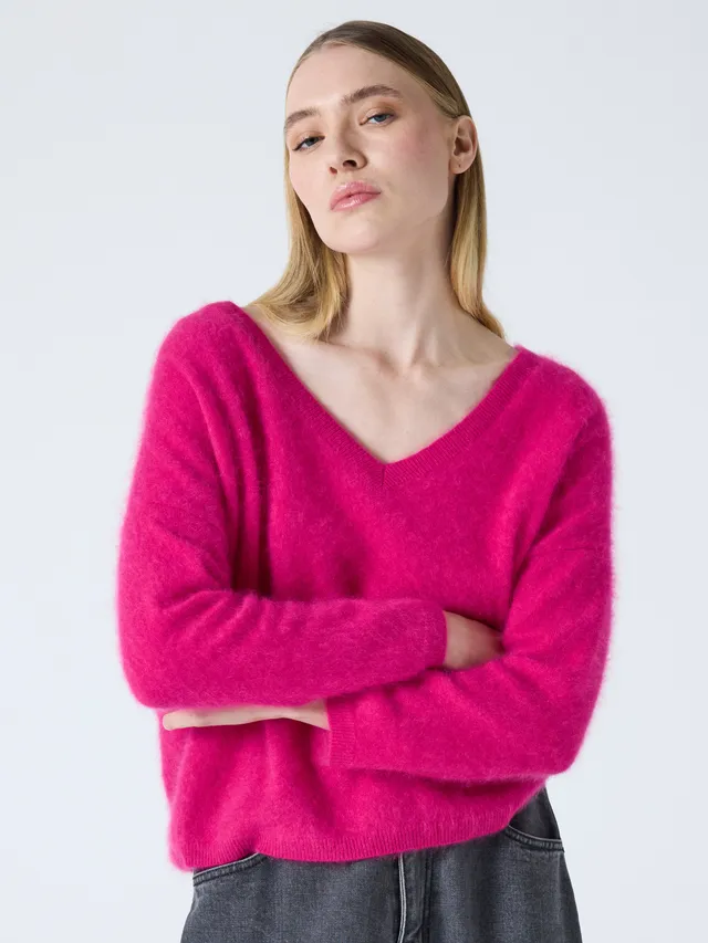 absolut-soeli-pullover-damen-kaschmir-geb-rstet-raspberry image 1