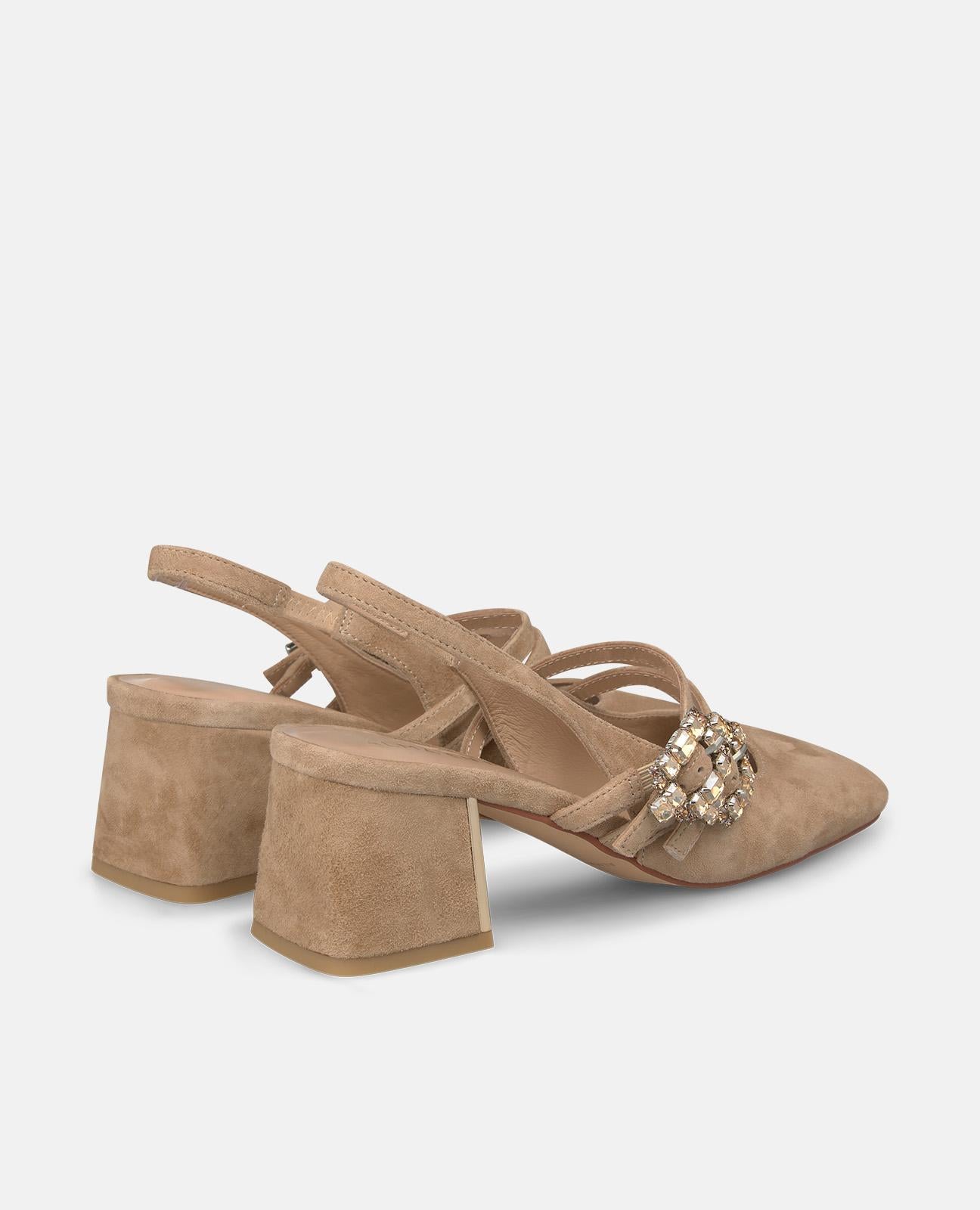 alma-en-pena-double-strap-slip-on-schuh-mit-strass-schnalle-5-5-cm-arena image 3