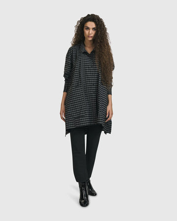 alembika-gridlock-shirt-jacket-check-hemdjacke-karo-schwarz-wei image 3