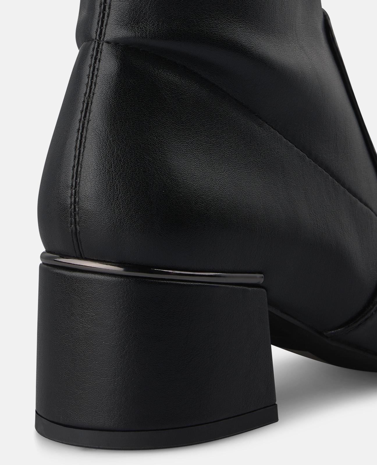 alma-en-pena-zipper-closure-heeled-ankle-boots-stiefelette-schwarz image 4