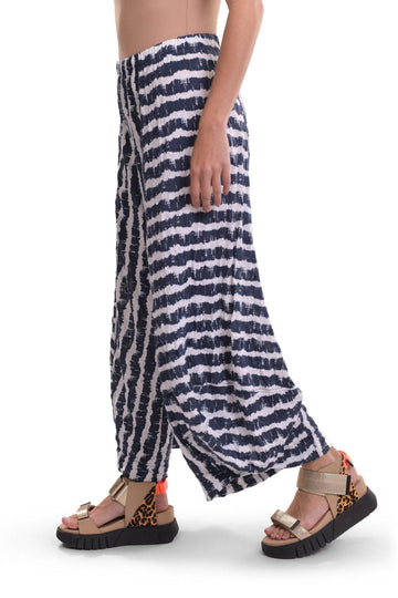 alembika-ash-crinkle-punto-pants-navy-damen-hose-mit-gummibund image 4