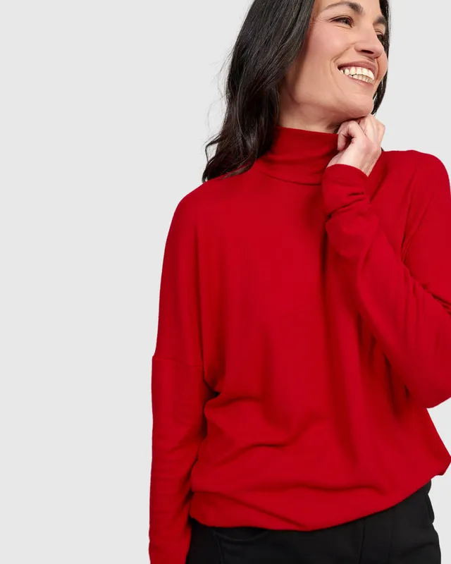 alembika-soft-knit-turtleneck-rot-rollkragenpullover image 1