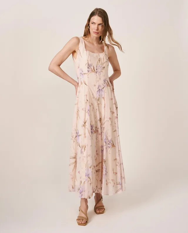 alma-en-pena-midi-chiffon-dress-chiffon-kleid-midi-flieder image 1