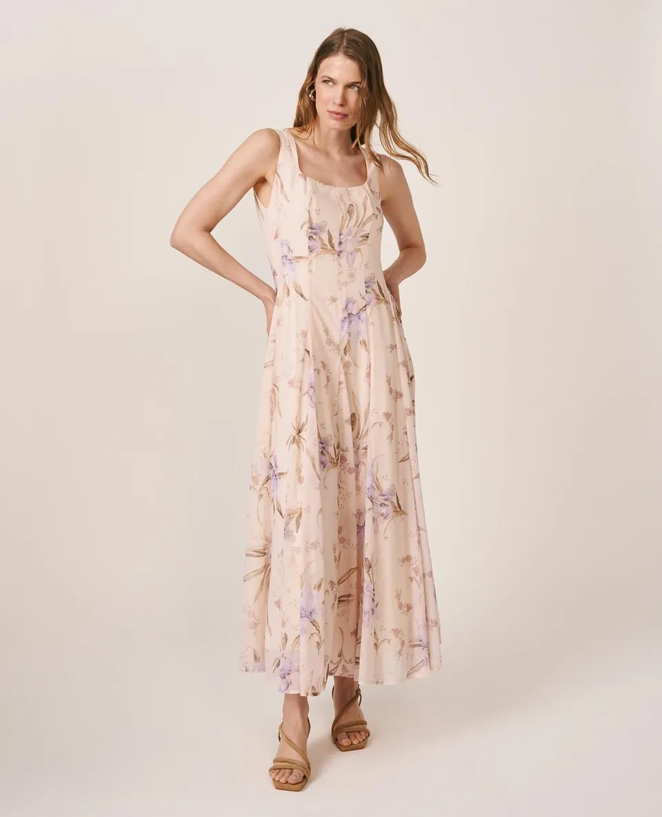alma-en-pena-midi-chiffon-dress-chiffon-kleid-midi-flieder image 1
