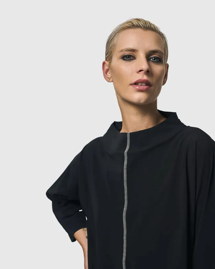 alembika-matrix-boxy-top-schwarz-3-4-arm image 1