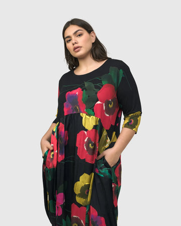 alembika-poppy-relaxed-dress-garden-midi-blumenkleid image 5
