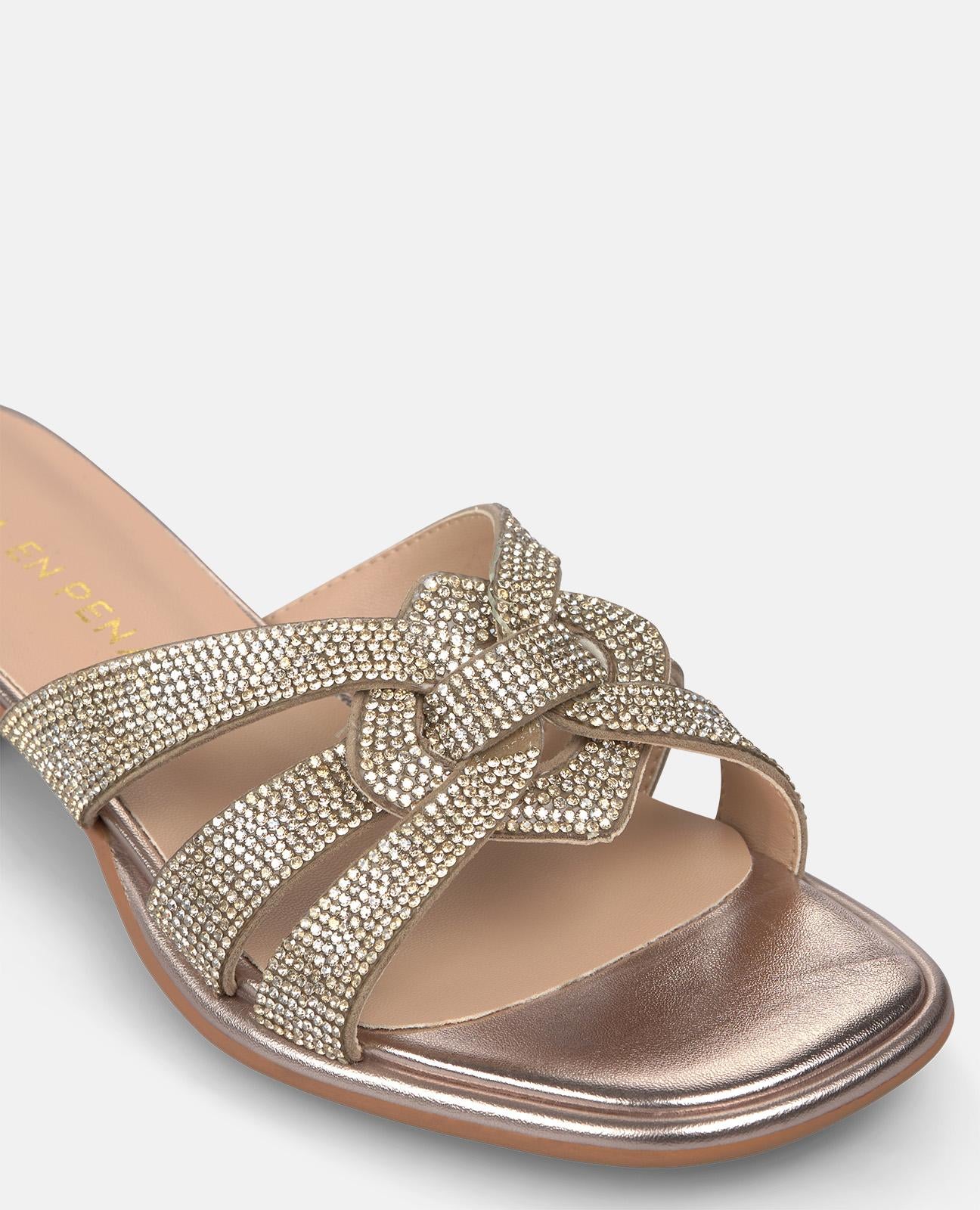 alma-en-pena-flat-sandals-three-straps-riemensandale-bronze-3-cm image 4