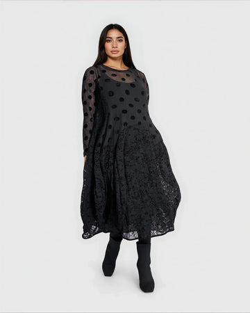 alembika-jolie-mesh-dress-black-cocon-kleid-midi image 5