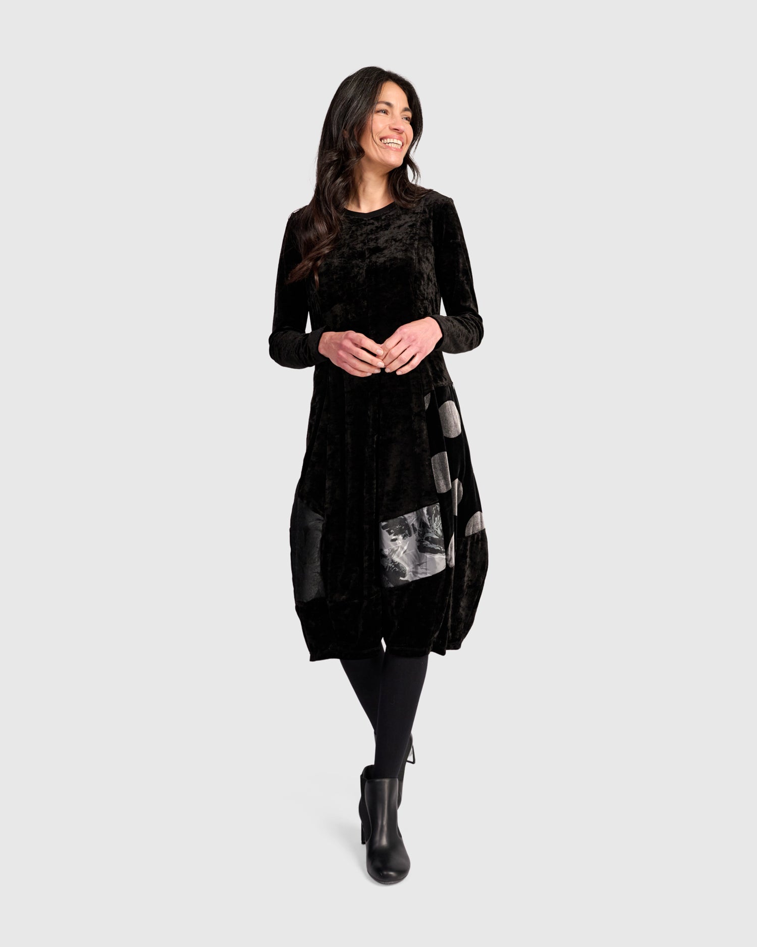 alembika-mercury-cocoon-dress-black-silver-kleid image 7