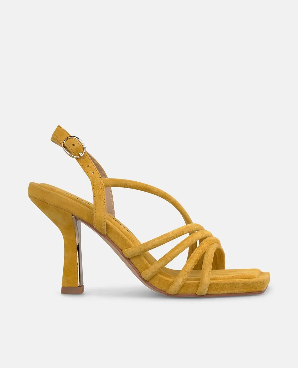 alma-en-pena-sandalen-mit-absatz-9-cm-in-senf-aus-veloursleder image 1