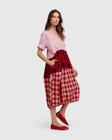 alembika-greta-relaxed-kleid-mix-damen-sommer-cocon-kleid image 6