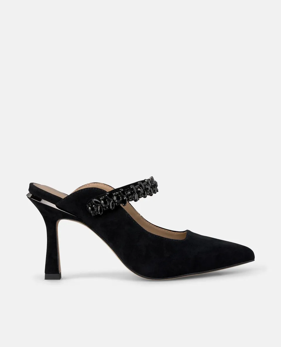 alma-en-pena-heeled-with-rhinestones-strip-pumps-schwarz-9-cm image 1