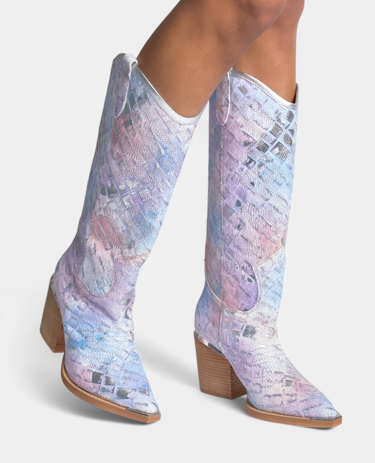 alma-en-pena-cowboy-boot-westernstiefel-lila-32-5-cm-8-5-cm-absatz image 5