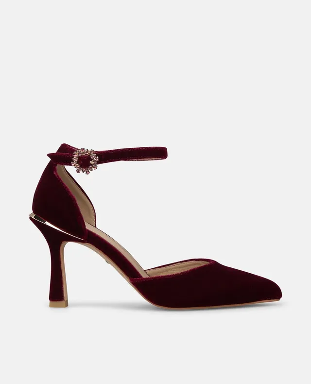 alma-en-pena-velvet-heeled-shoes-mit-kn-chelriemen-bordeaux-samt-pumps-8-cm-absa image 1
