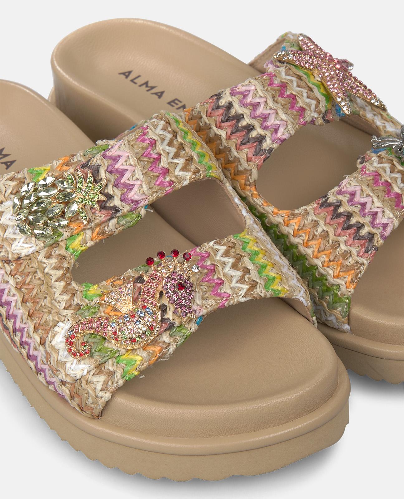 alma-en-pena-62976-bast-sandalen-multicolor-stern-3-cm-plateau image 4