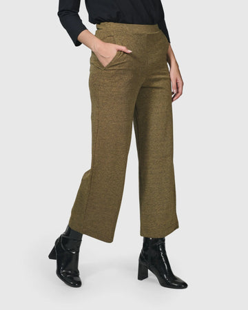 alembika-essential-cropped-pants-damen-hose-honey image 2