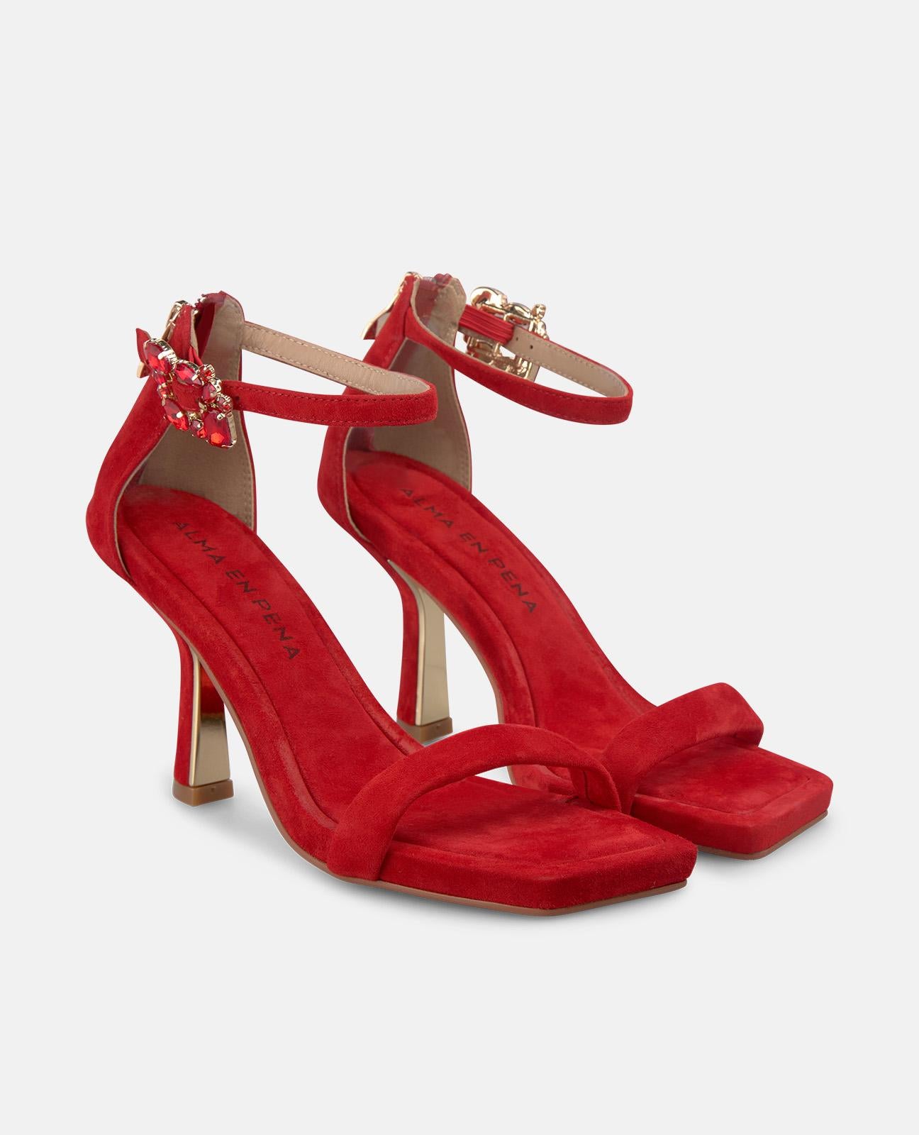 alma-en-pena-metallic-sandalette-rot-9-cm-stiletto-eckig image 2